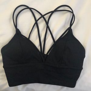 Lululemon Strappy Cross Front And Back Sports Bra